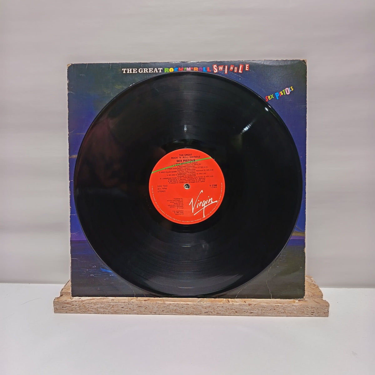 Sex Pistols the great rock 'n' roll swindle vinyl record VG+/VG+ V2168