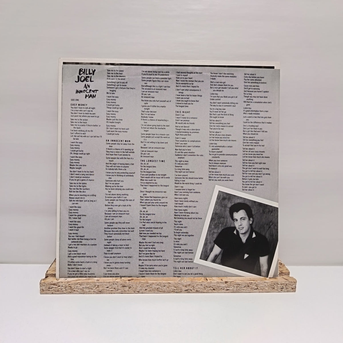 Billy Joel an innocent man vinyl record VG+/VG+ 25554