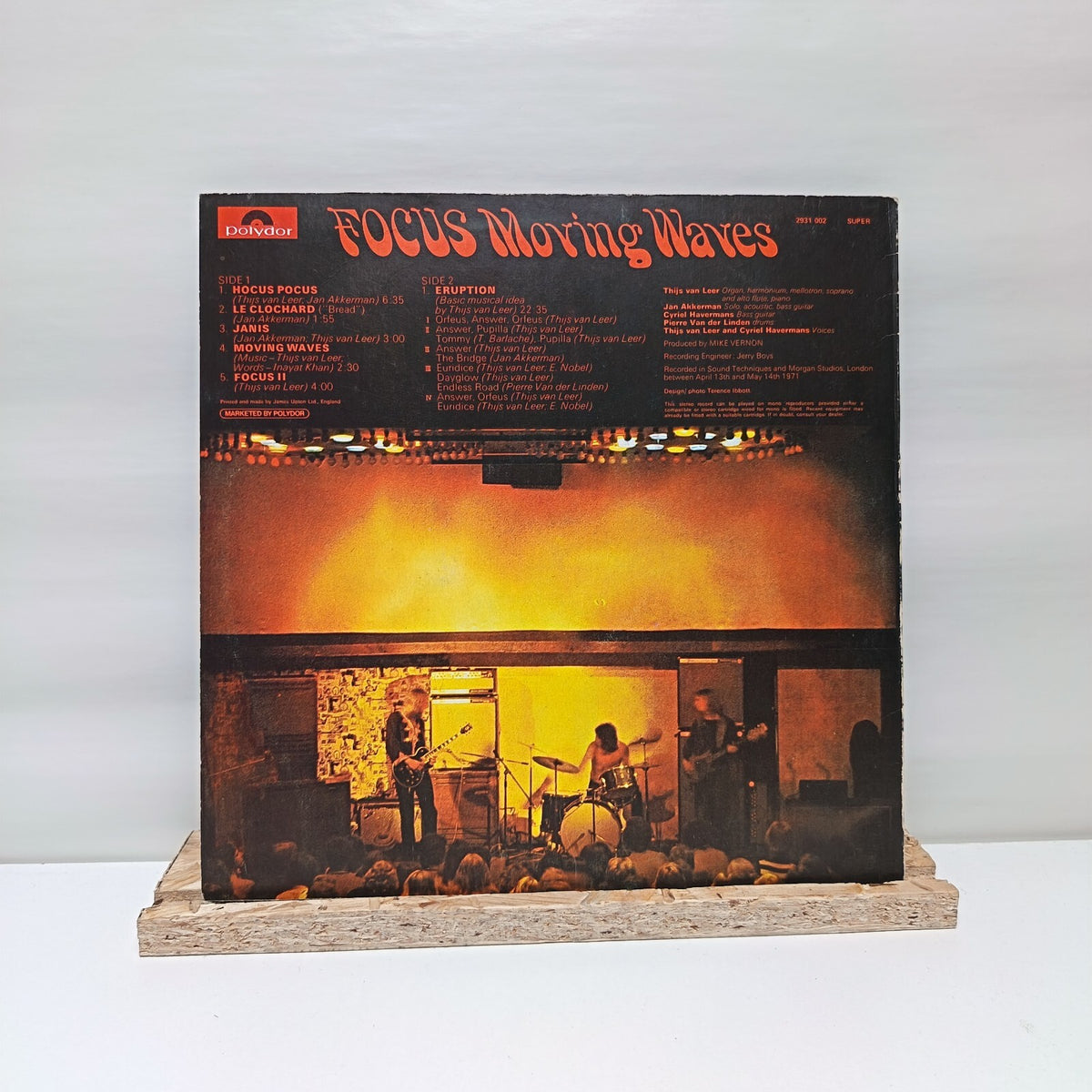 Focus moving waves vinyl record VG+/VG+ 2931 002
