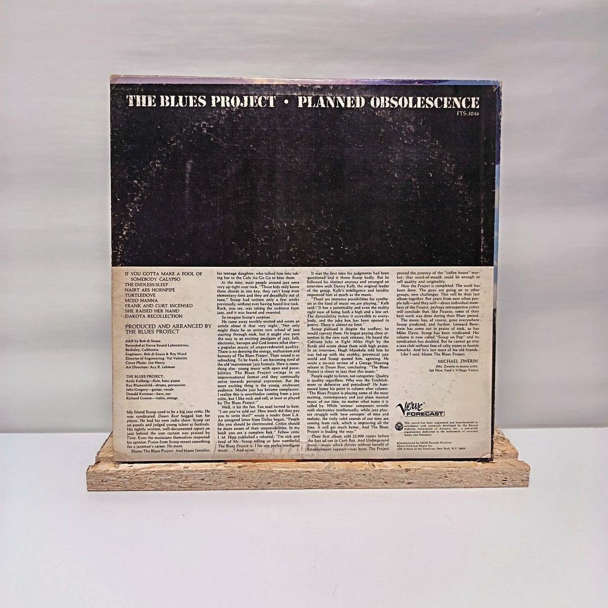 The Blues Project planned obsolescence vinyl record VG+/VG+ FTS-3046