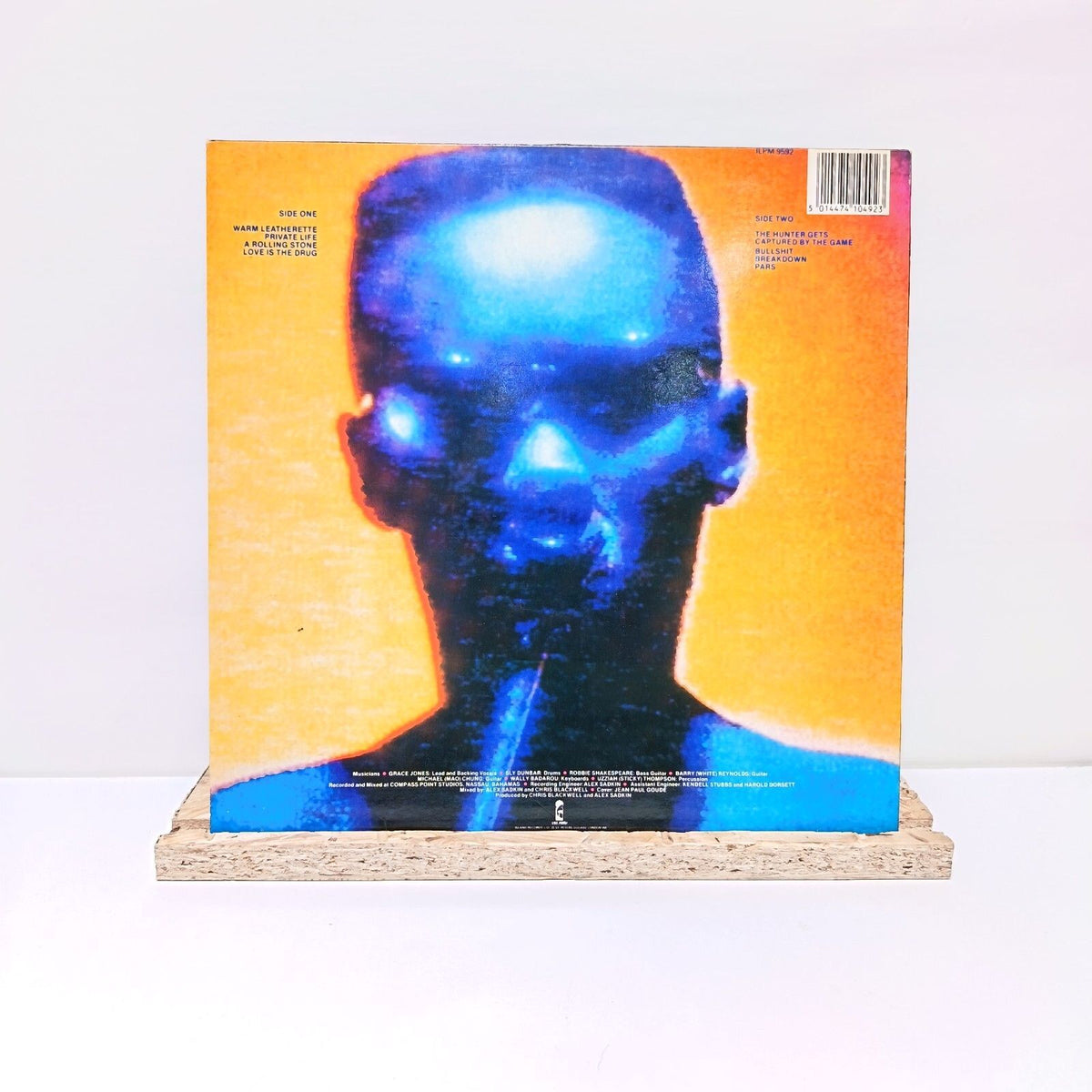 Grace Jones warm leatherette vinyl record 1980 A1/B1 VG+/VG+ ILPM 9592